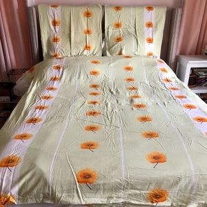 European custom made Floral Duvet Cover & Sham Set